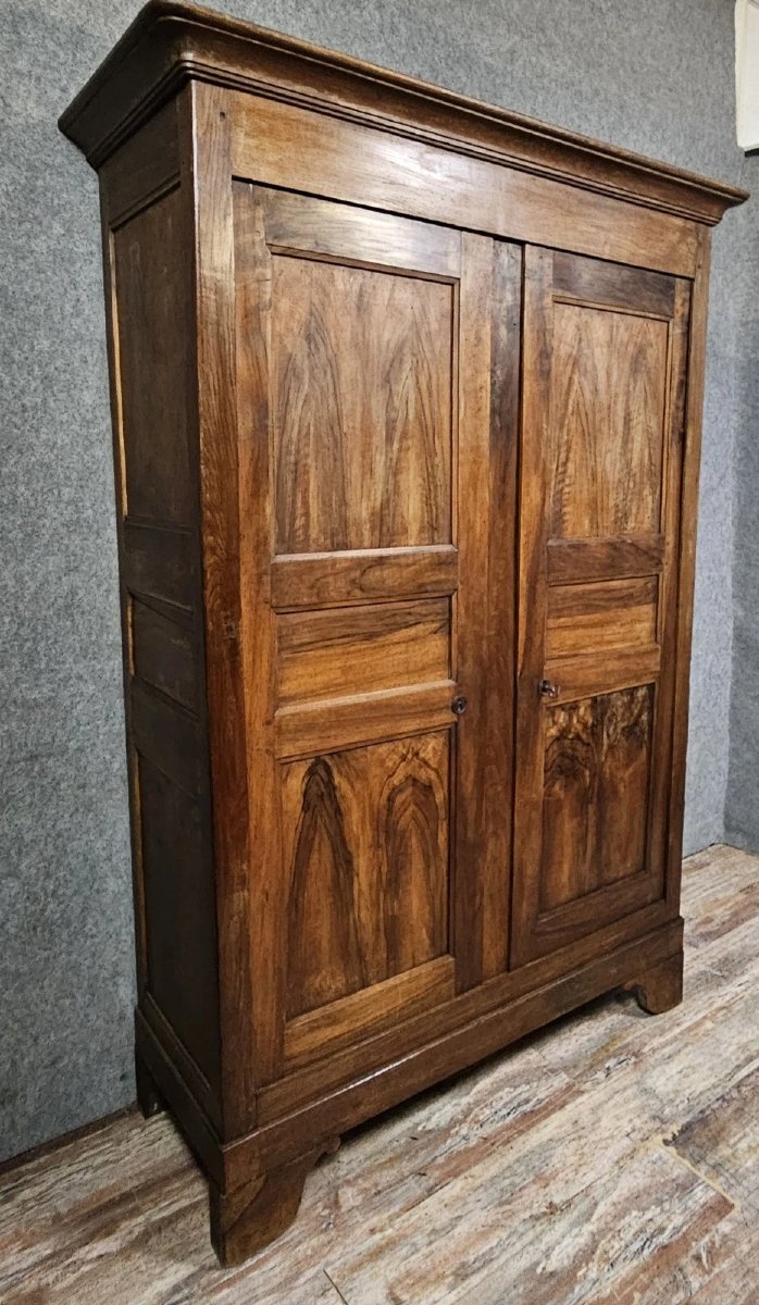 Louis Philippe Period Walnut Wardrobe, Early 19th Century, Circa 1830-photo-2