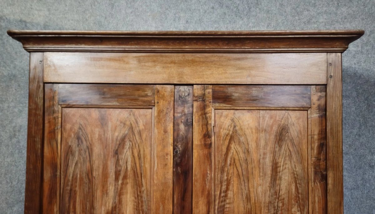 Louis Philippe Period Walnut Wardrobe, Early 19th Century, Circa 1830-photo-3