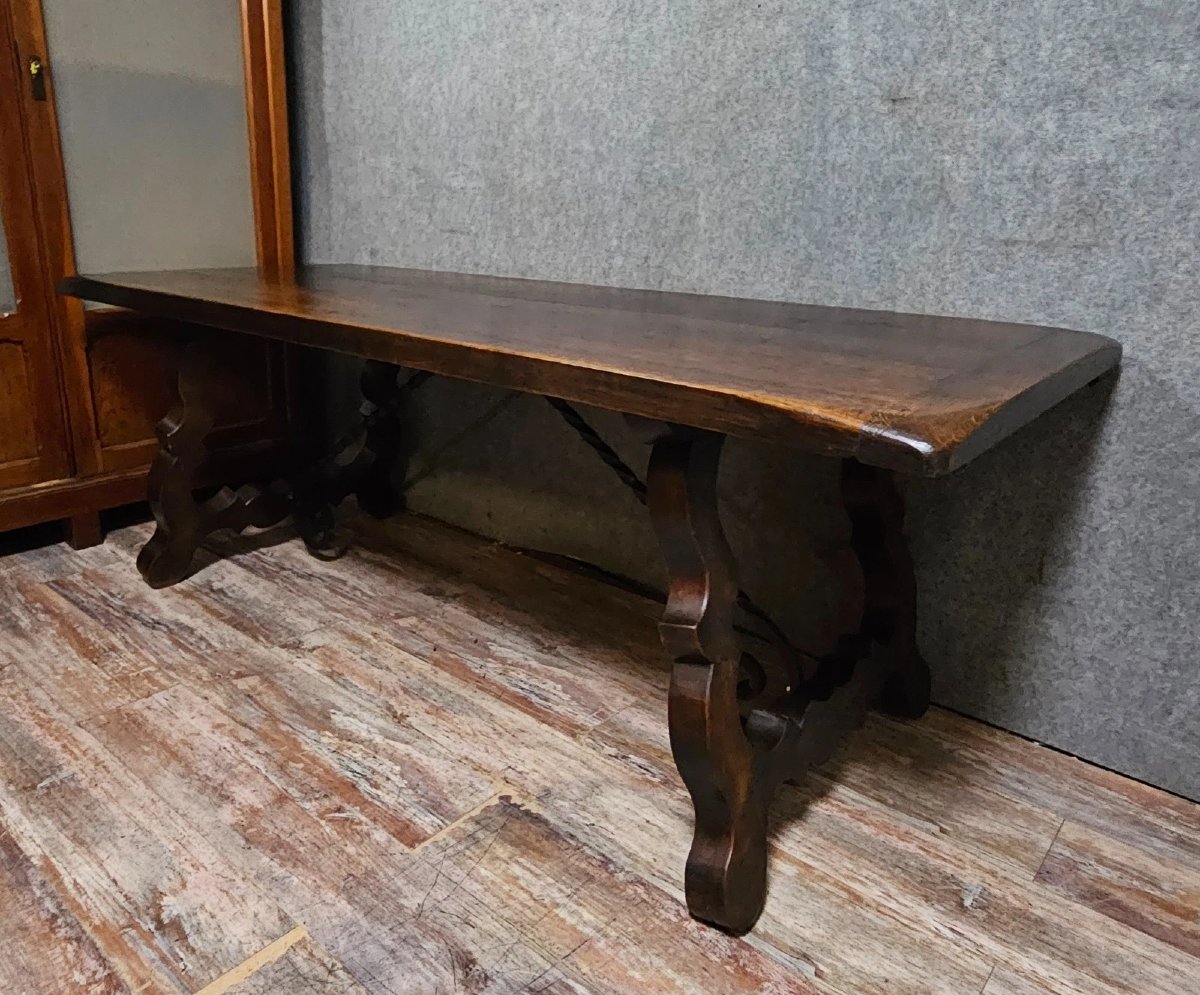 Farmhouse Table / Solid Wood Dining Table / Spanish High Period Style Table-photo-3