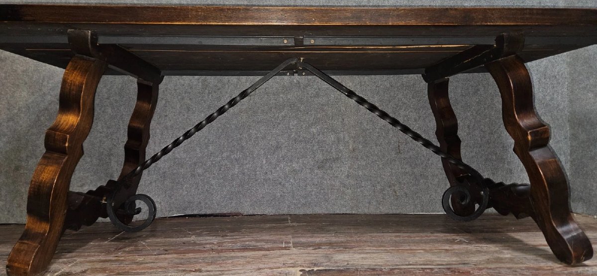 Farmhouse Table / Solid Wood Dining Table / Spanish High Period Style Table-photo-4