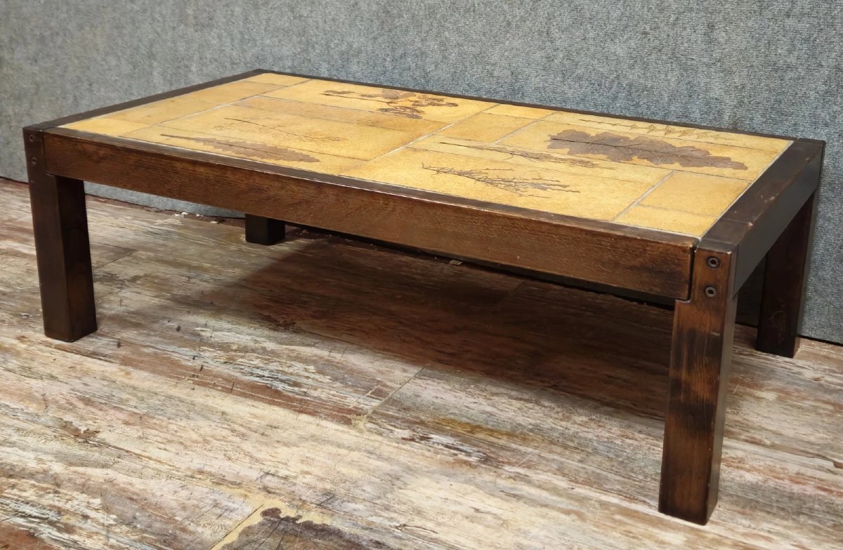 Framed Marquetry Panel – Ancient Urban Scene – 73 X 55 Cm-photo-3