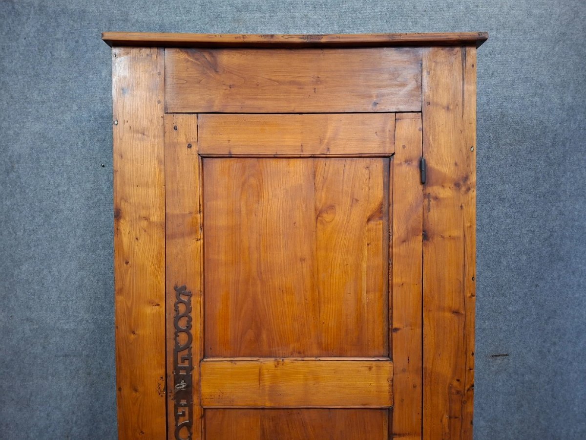 Armoire / Bonnetière rustique en bois massif – XVIIIeme - Sapin-photo-1