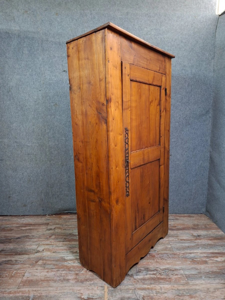 Armoire / Bonnetière rustique en bois massif – XVIIIeme - Sapin-photo-3