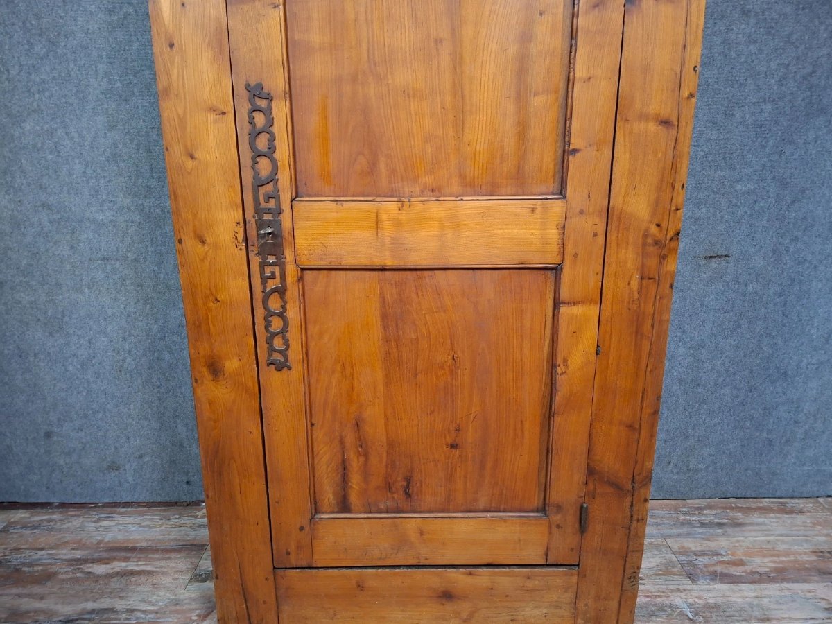 Armoire / Bonnetière rustique en bois massif – XVIIIeme - Sapin-photo-6