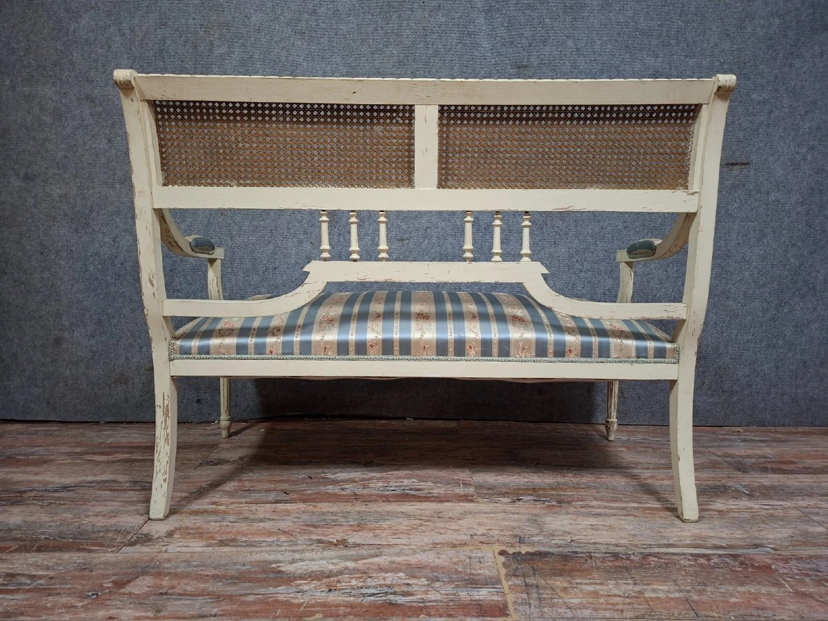 canapé / banquette de style Louis XVI, élégant et plein de charme.-photo-7