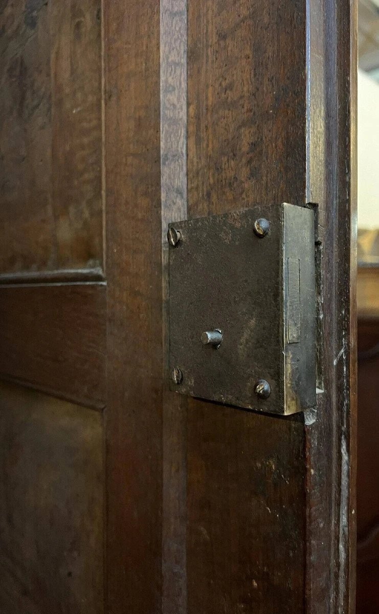 Empire Period Two-part Buffet In Walnut And Burr Wood, Circa 1810-photo-5
