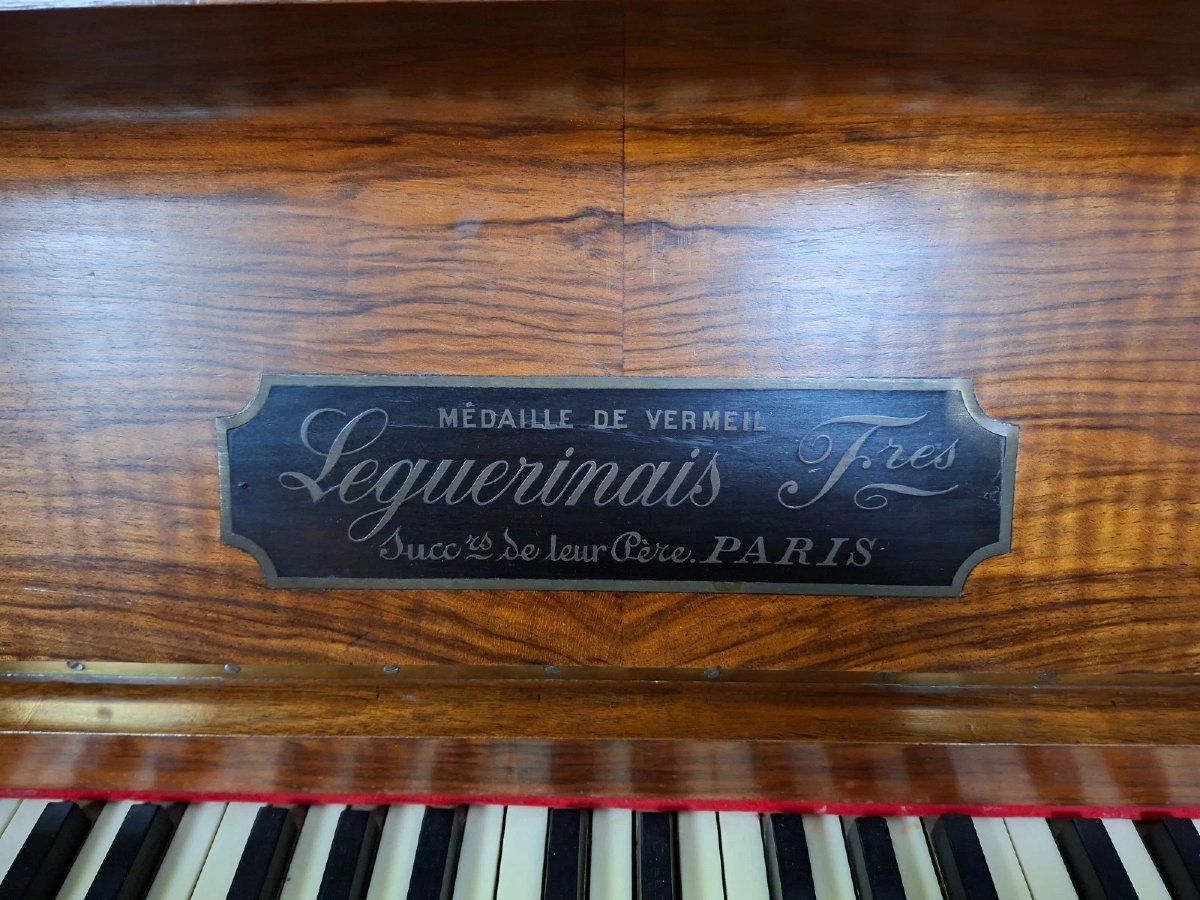Art Nouveau Upright Piano, Circa 1900, By The French Manufacturer P. Charuis-photo-2