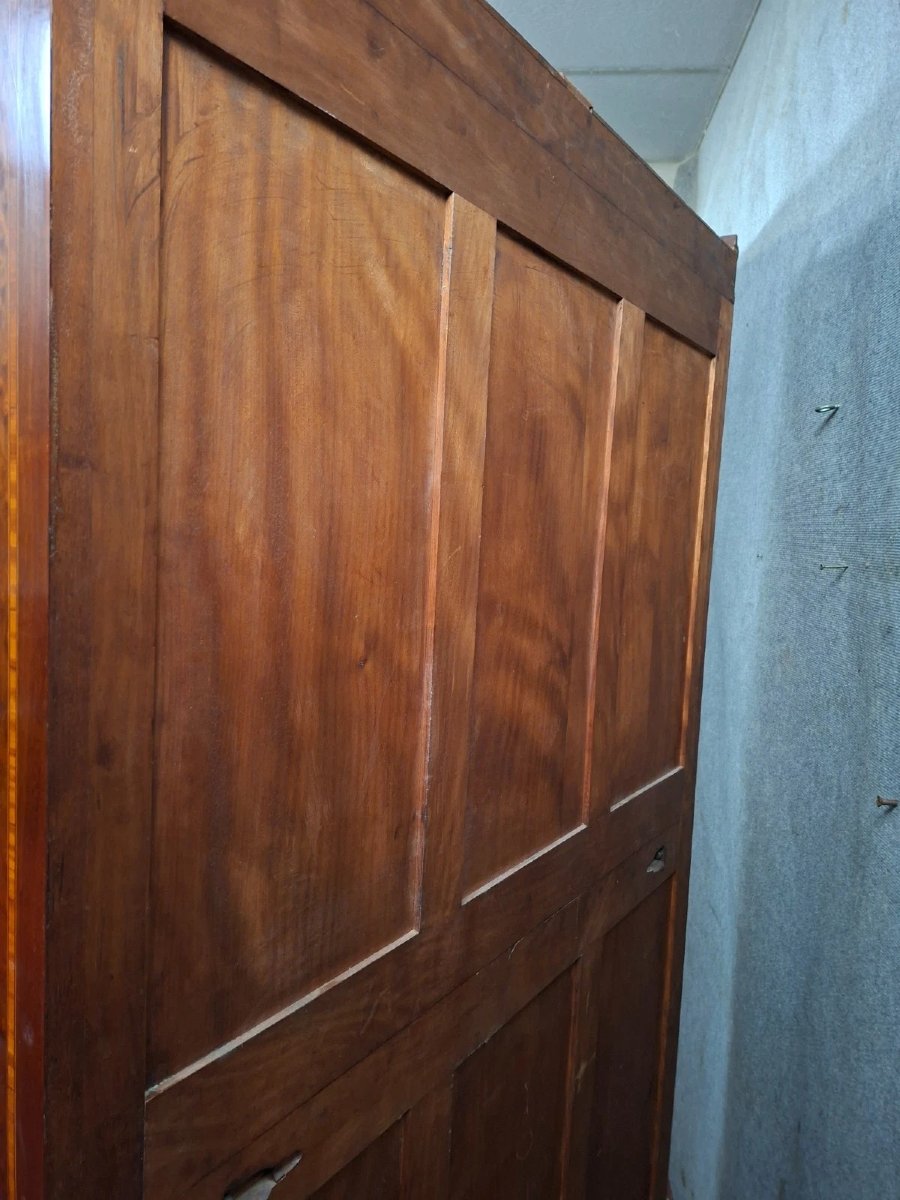 Armoire à glace en acajou et placage – Style Louis XVI – Époque fin XIXe siècle-photo-7