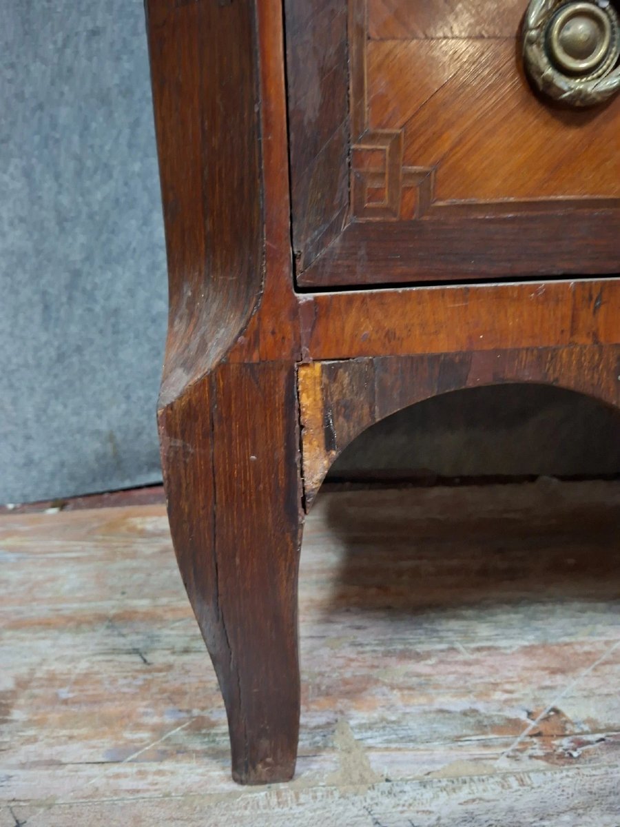 Louis XVI Period Marquetry Secretary Desk (needs Restoration)-photo-2