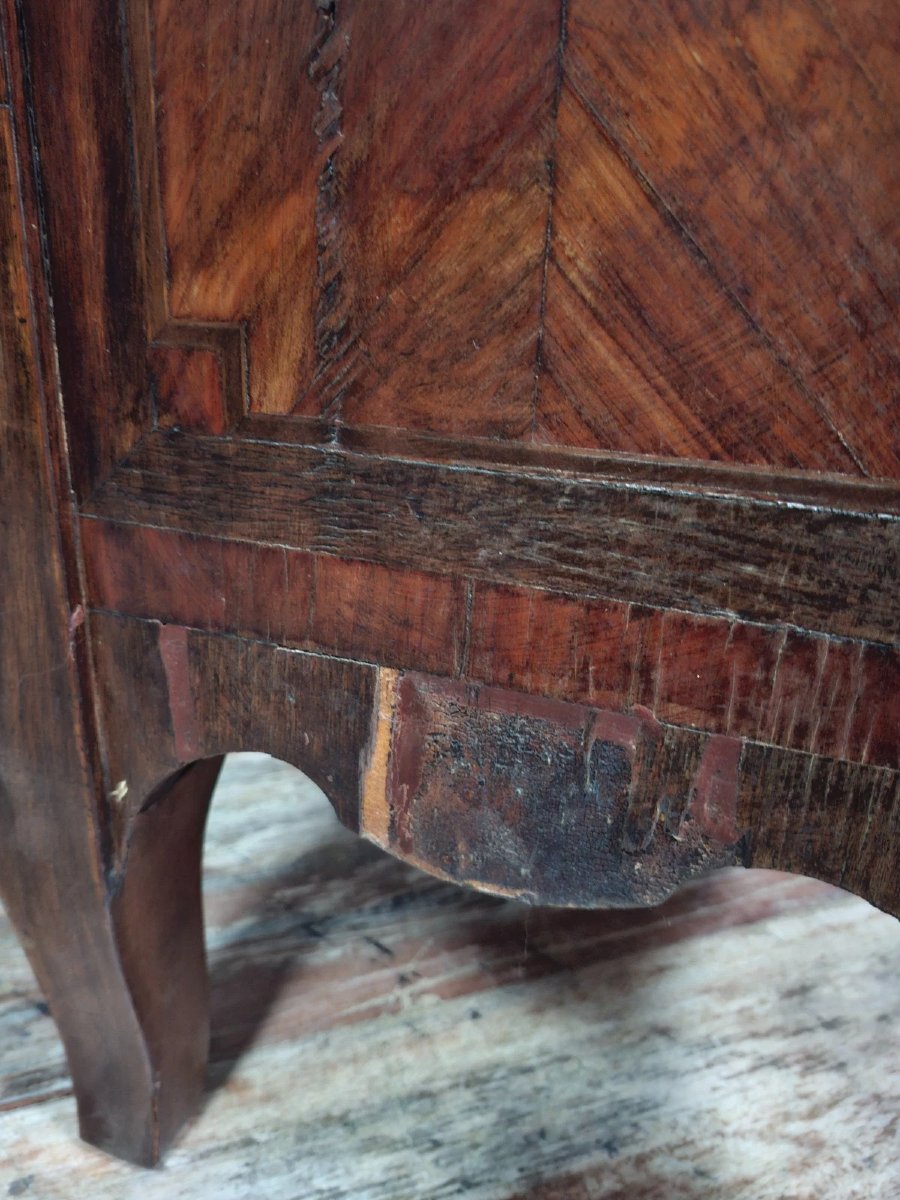 Louis XVI Period Marquetry Secretary Desk (needs Restoration)-photo-3