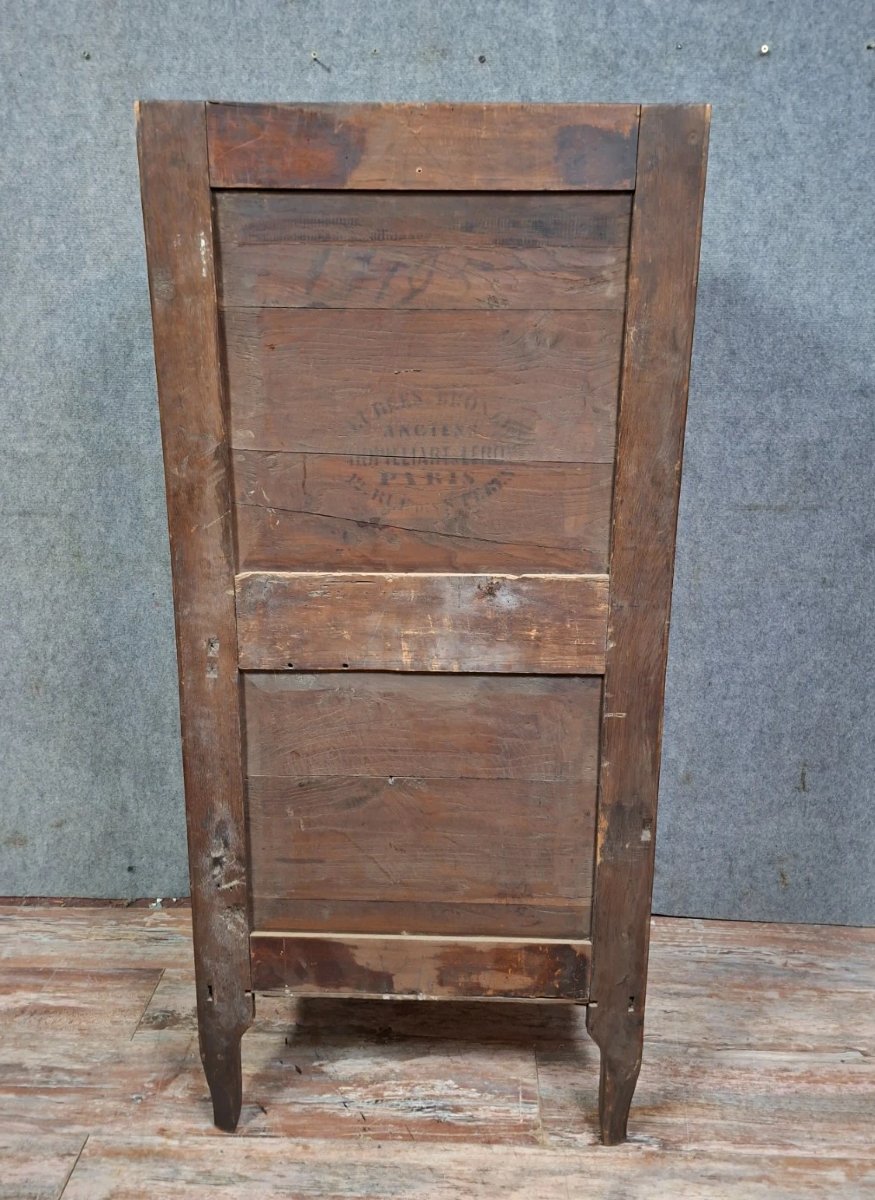 Louis XVI Period Marquetry Secretary Desk (needs Restoration)-photo-4