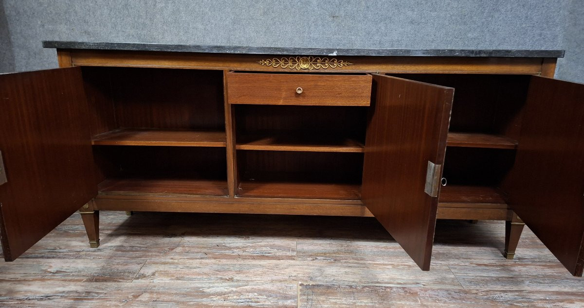 buffet en enfilade de style Empire en placage d’acajou – Début XXe siècle-photo-6