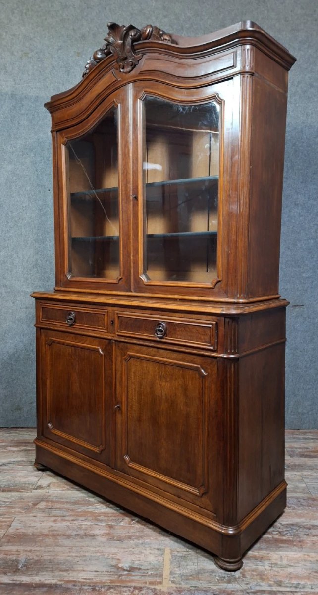 Napoleon III Period Sideboard In Solid Wood.-photo-6