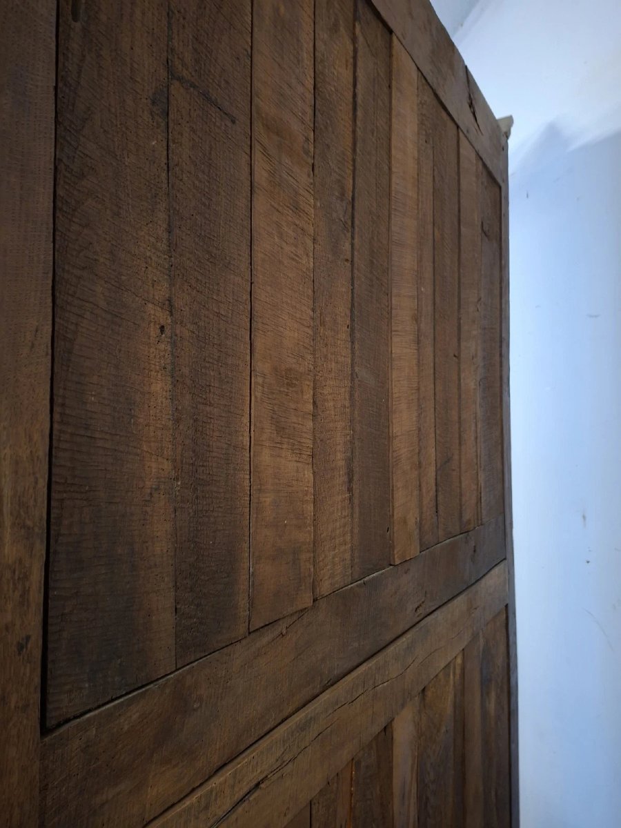 Armoire époque Louis XV en noyer massif, travail régional de qualité-photo-8