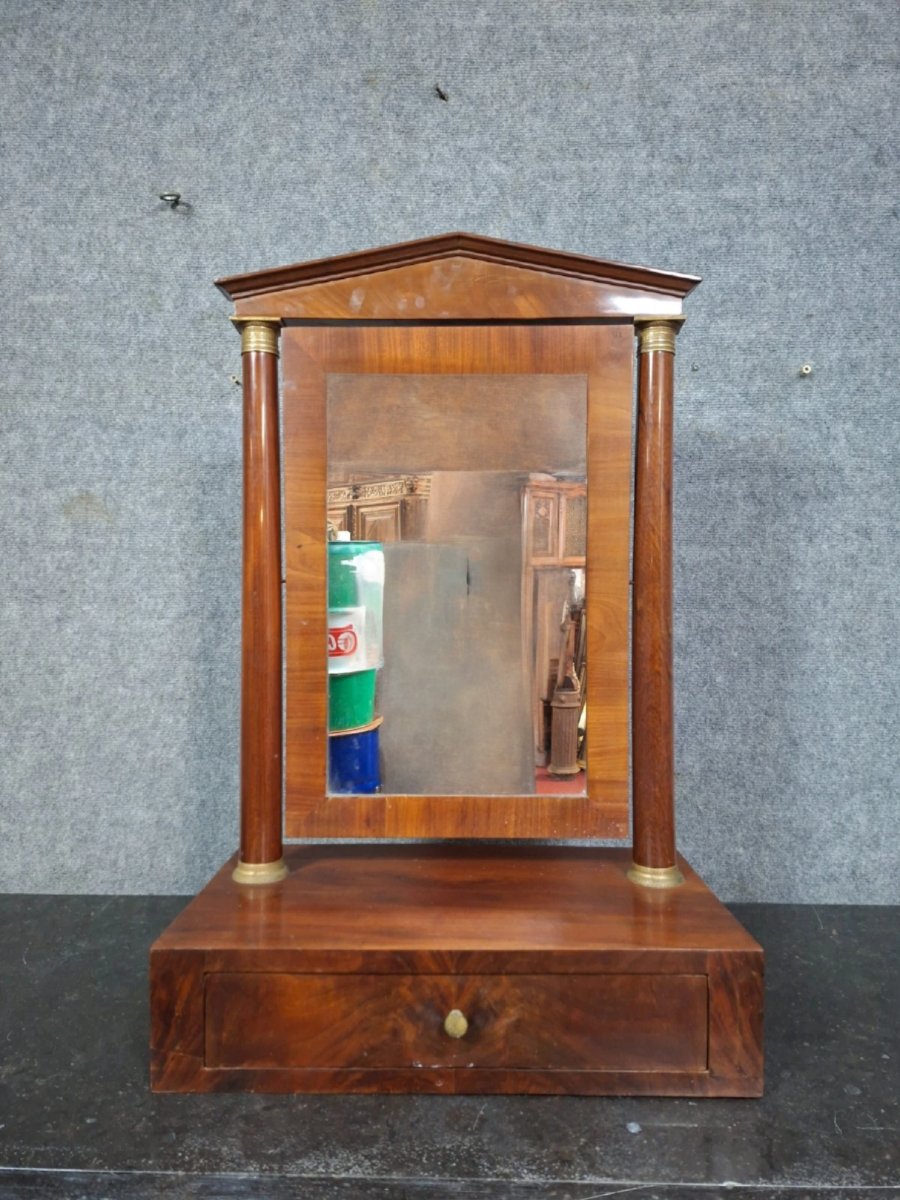 Coiffeuse psyché de style Empire en acajou – XIXe siècle-photo-4