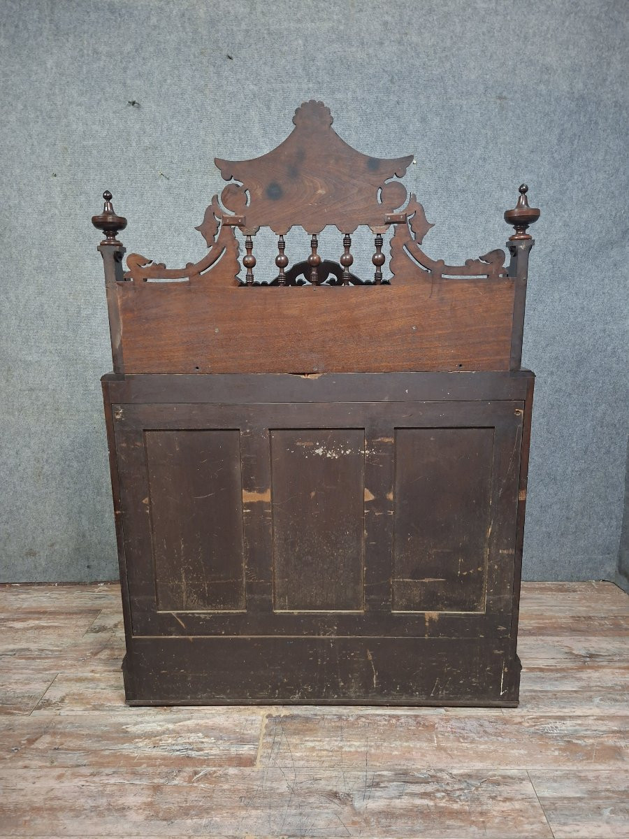 Carved Walnut Art Harmonium, Richly Decorated In The Neo-gothic Style.-photo-5