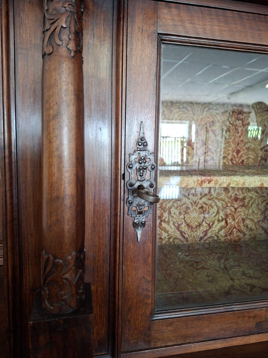 buffet deux-corps en noyer Renaissance / XVIIeme.-photo-5