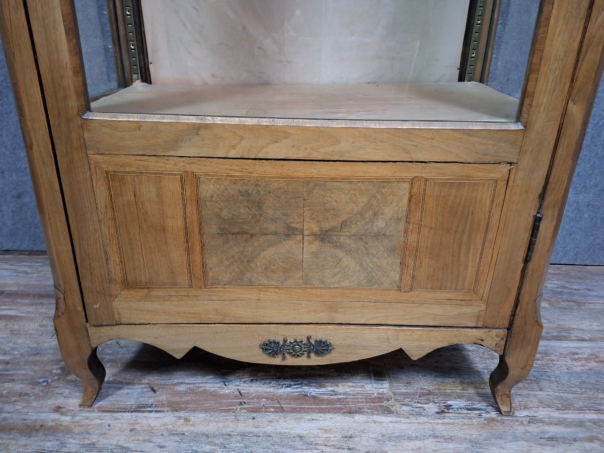 Transition Louis XV Marquetry Display Case.-photo-2