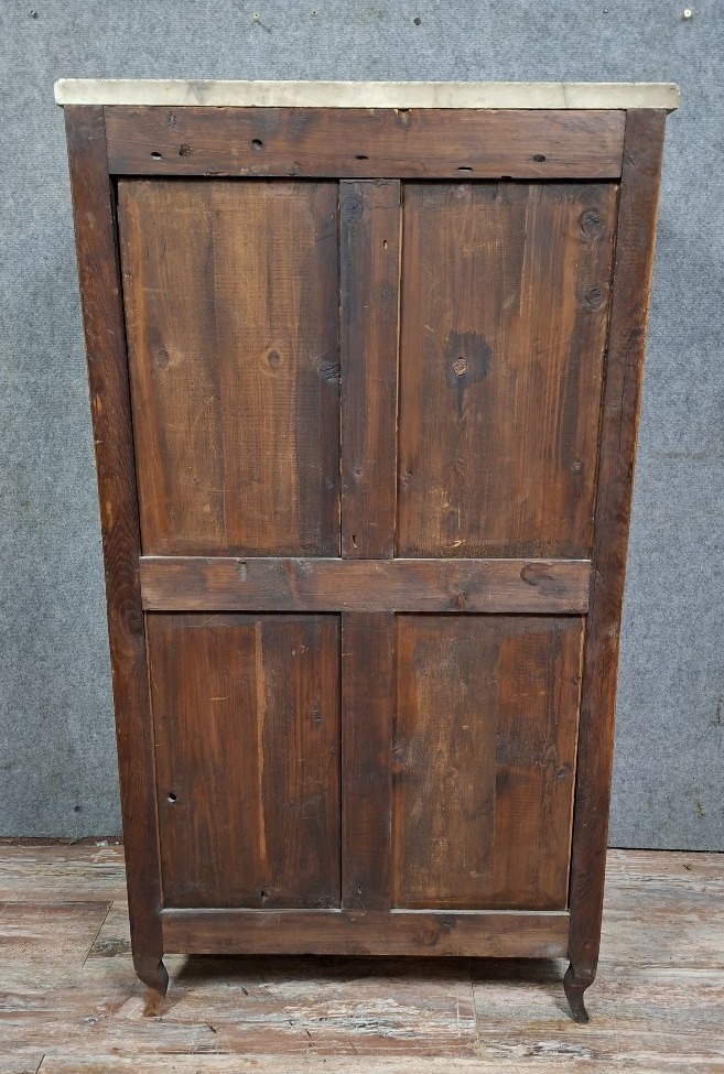 Transition Louis XV Marquetry Display Case.-photo-6