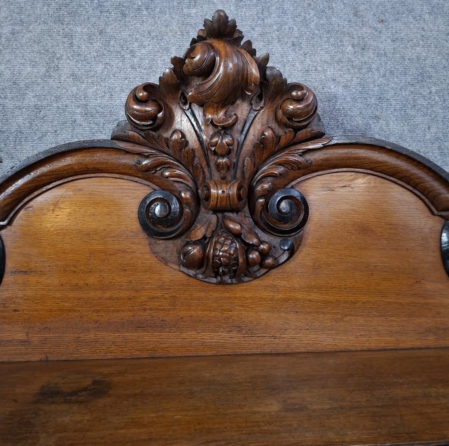 Saint-hubert Sideboard In Oak And Blackened Wood, French Work From The End Of The XIXᵉ.-photo-1