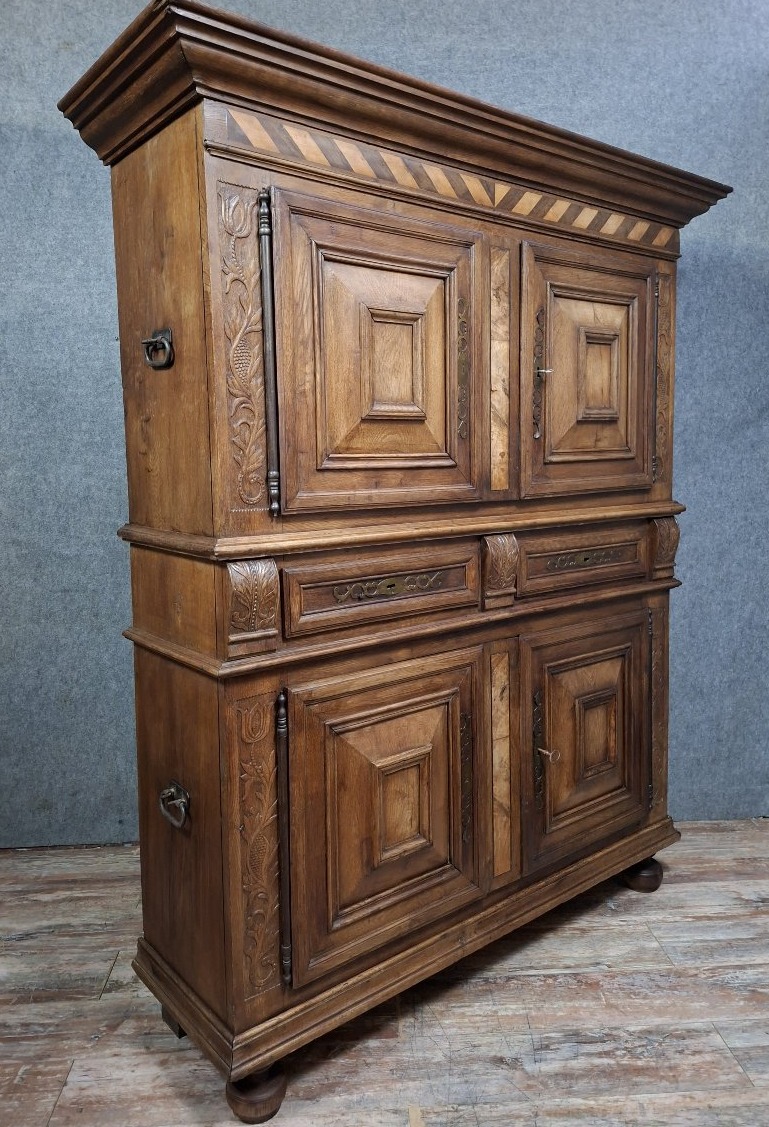Buffet / Cabinet In Solid Oak, Late 17th / 18th Century-photo-3