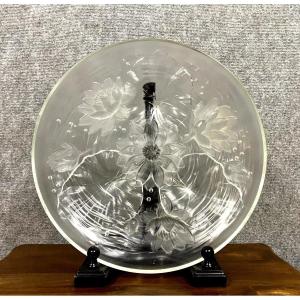 Verlys France: Large Table Centerpiece In Pressed Glass