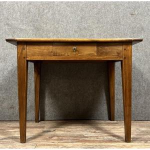 Directoire Period Office Table In Solid Walnut 