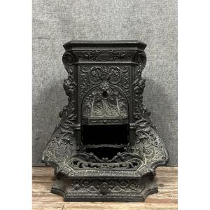 Fireplace Stove From Godin Foundries And Manufactures Napoleon III Period 