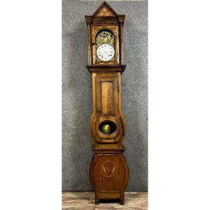Pansue Empire Period Clock In Walnut And Marquetry 