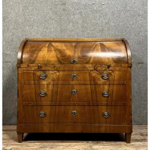 Louis XVI Period Cylinder And System Desk In Walnut 