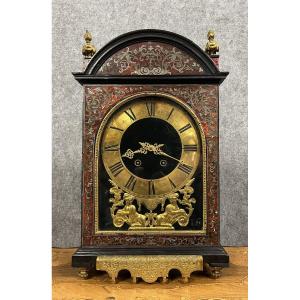 Louis XIV Period Religious Clock In Boulle Marquetry
