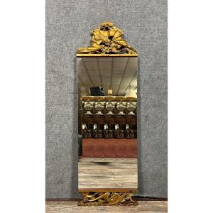 Asia 1900: Gilded And Carved Wooden Mirror  
