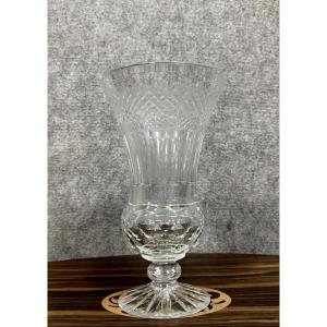 Vase Médicis En Cristal Taillé 
