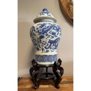 China: Monumental Covered Porcelain Potiche