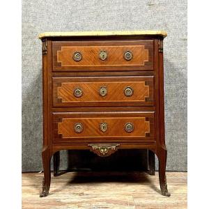 Commode De Dame Style Louis XV En Marqueterie
