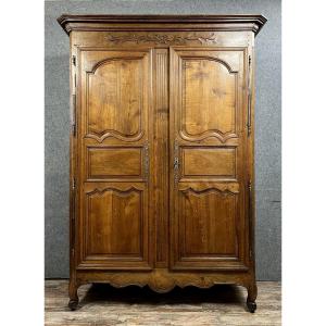 Louis XV Period Lyonnaise Walnut Wardrobe 