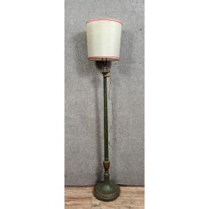 Louis XVI Style Floor Lamp In Lacquered And Gilded Wood 