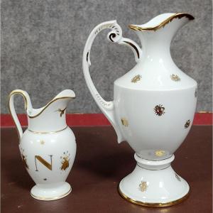 Limoges France : Deux aiguiéres style Empire 