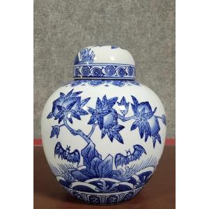 Asie XXeme :  très grand pot a gingembre en porcelaine