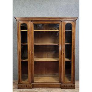 Bibliothéque époque Art Déco en noyer massif vers 1920