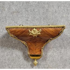 Louis XV Style Wall Lamp Console Table In Rosewood Circa 1880-1900