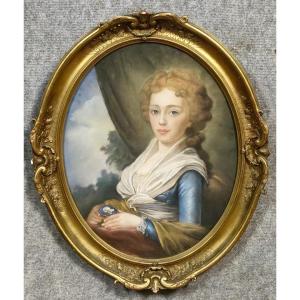 D'après Vladimir Lukich Borovikovsky :   Portrait de la grande-duchesse Élisabeth Alexeïevna