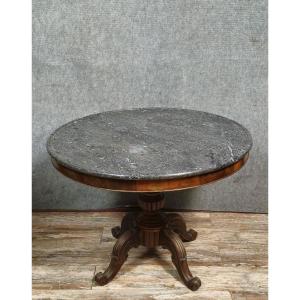 Empire-restoration Period Mahogany Pedestal Table 