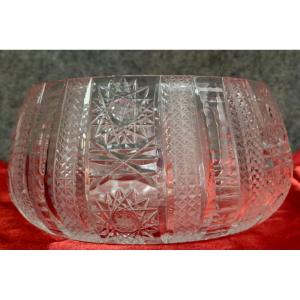 Importante coupe en cristal ciselé 