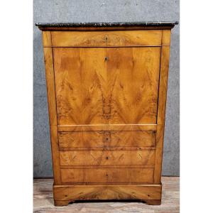 Secrétaire époque Charles X - Restauration en acajou clair 