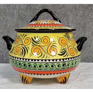 Poterie du Mont Saint Michel par Breitz : soupière en céramique 1960