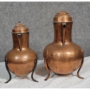 Two 19th Century Red Copper Shaped Pieces