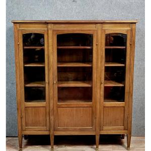  Louis XVI Style Bookcase In Mahogany And Stringing 