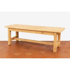 Huge Sandblasted Farmhouse Table: Cabinetmaking Work From The Second Half Of The 20th Century 