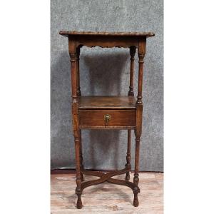 Formal Table Or English-style Side Table In Solid Oak